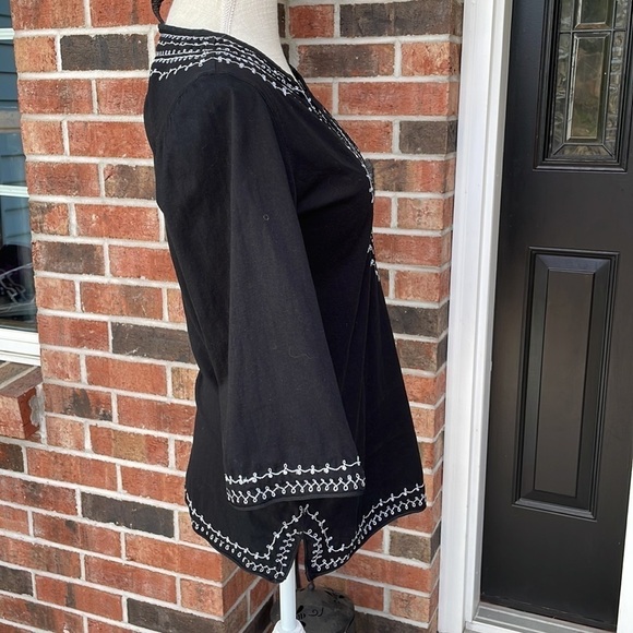 Lucky Brand Tunic‎ With Sparkle Embroidery - Picture 6 of 10